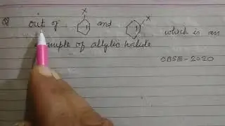Which of the following is allylic halide | cbse class 12 chemistry | class12 chemistry pyqs solution