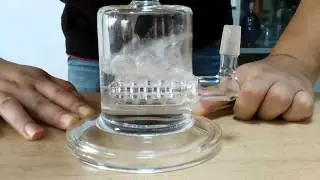 21cm Glass oil rig glass water pipes glass bongs Glass dabber with 14.5mm glass dome and nail