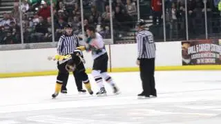 2013 0315 Mallards vs Bloomington Blaze - Jason Kostadine vs Daniel Barczuk