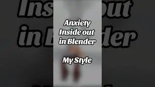 Anxiety in Blender #3dart #3dmodeling #anxiety #blender #insideout