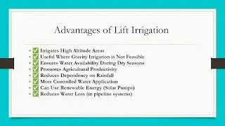 Lift Irrigation