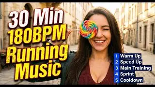 180 BPM🔥30Min Running Music #18 | Candy x Rock x EDM x Work-Out 🏃&zwj;♂️ Five-Stage Training Process!