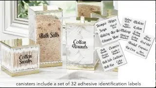 Clear the Clutter with mDesign Small Square Storage Apothecary Canisters