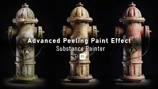 Усовершенствованный эффект отслаивающейся краски в Substance 3D Painter.