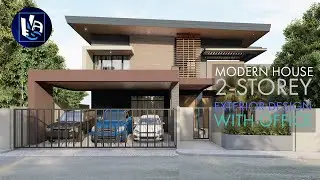 Dream House Design/ Modern HOUSE with HOME OFFICE