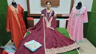 Only 690 mai New design anarkali or cotton suits 🌹 Shipping free 🌹 7015652424