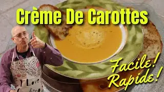 Recette de cr&egrave;me de carottes facile et rapide ou soupe de carottes.