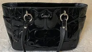 What&rsquo;s in my Coach Patent  Leather hand bag?