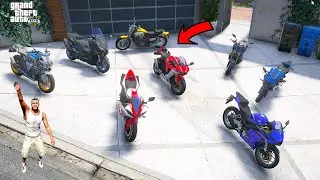 FRANKLIN AND SHINCHAN STEALING YAMAHA BIKES IN GTA 5 || SK PLAYS