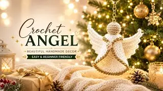 [ENG SUB] How to Crochet Angel | Step-by-Step Tutorial | Perfect Keychain & Ornament 