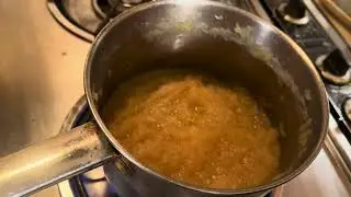 Home made less sugar apple jam