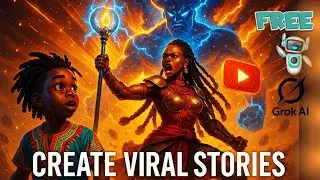💸How to Generate Stunning African Folktale Story Animations With FREE Grok AI #grokai #tutorial