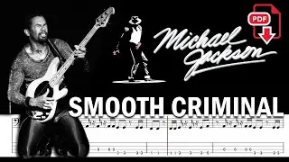 Michael Jackson - Smooth Criminal (🔴Bass Tabs | Notation) @ChamisBass  #micheljackson #chamisbass