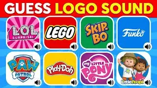 Guess The Toy Brand Logo Sound 🔊🔥 LEGO, Play doh, Hot toys, Funko | Logo Quiz