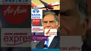 Tata Group Tata Sons owned Airlines company - Air India | vistara | Air Asia #shorts