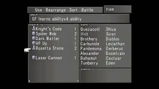 Final Fantasy 8 ribbon=Prevents all status abnormality-chocobo world-Boko the Chicobo-angelo search