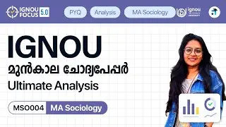 MSO 004 Sociology in India | MA Sociology | IGNOU PYQ Analysis | Kerala's No.1 IGNOU Coaching App
