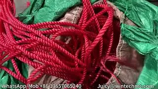 HDPE Rope leftovers Granulation, Indoor Green Recycling Machine for Polyethylene Plastics | Wintech
