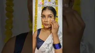 Durga Puja Makeup Tutorial 🌸✨ (Look-2) #durgapujamakeuptutorial #makeuptutorial #ytshorts #viral