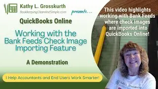 QuickBooks Online - Working with the Bank Feeds Check Image Importing Feature