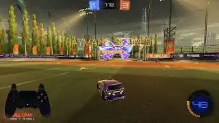 Rocket league gameplay | Learning air roll left