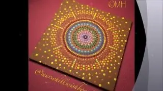 Mursy Hill Wishboard Mandala Handpainted Meditative Dotillism Art