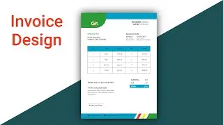 Invoice Design - How To Design Invoice - Invoice Design Bangla Tutorial