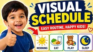 Visual Schedule for kids with Autism || I follow this Schedule for shivansh 