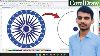 Ashoka Chakra design in Coreldraw||#video #Ashok chakra #15august #independanceday #graphic designer