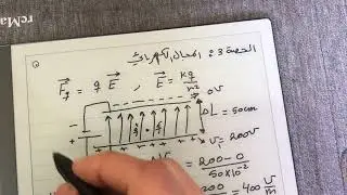 الحصة 3 المجال الكهربائي فيزياء حادي عشر علمي