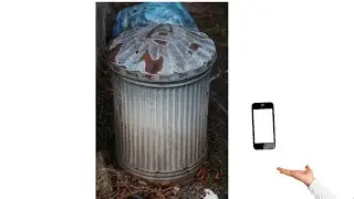 Throwing my phone In the trash but first some trickshots