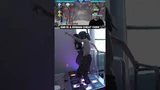 Emiru the human cheat code at DDR