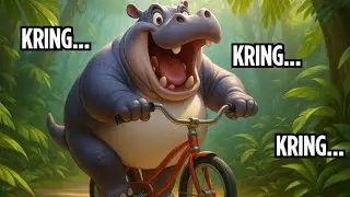 Safari Animals Bike Parade | Fun Kids Song About Jungle Animals Riding Bicycles #animation #kids