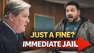 . Smug Defendant Expected a Fine &mdash; Judge Orders IMMEDIATE JAIL