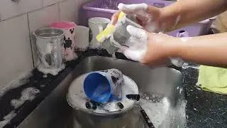 Lavando louça| vídeo satisfatório | velocidade normal