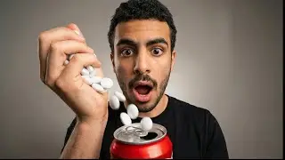 Trying the Coke and Mentos Experiment!