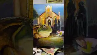 It&rsquo;s a South African frog 🐸 #art #painting #surrealism