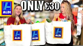 Can JAMIE buy her WEEKLY FOOD SHOP from ALDI for &pound;30? 😮 budget grocery haul