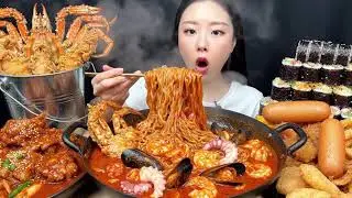 Huge King Crab - ASMR MUKBANG 🔥🔥 Korean Woman MUKBANG SEAFOOD | SEAFOOD #ASMR #mukbanginternational