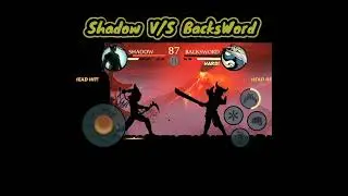 Shadow Fight 2 😎 || Unlimited Power 😈😈 mod || Fight💪👊With || Shadow V/S BacksWord ||#Short#Shorts