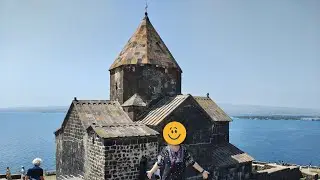 🇦🇲Sevanavank Monastery with Stunning Lake Sevan View from the Hilltop