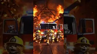 FIRE! Firefighter Cats to the Rescue! 🔥🐱