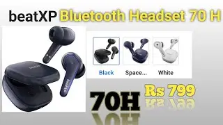 beatXP Echo XPods with 70H Playtime, Quad Mic ENC & Gaming Mode Wireless Earbuds Bluetoot