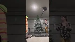 CHRISTMAS TREE TRANSFORMATION!!!! SPRAY PAINTIMG MY CHRISTMAS TREE!!!