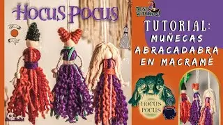 SANDERSON'S SISTERS DOLLS IN MACRAME🧙&zwj;♀️| DIY HOCUS POCUS DOLLS 🧹| WITCHES TAPESTRY🎃WALL HANGING