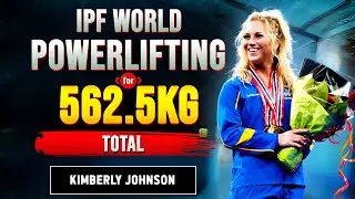 Kimberly Johnson LIFTS 562.5Kg AT 2024 IPF World Powerlifting Championship