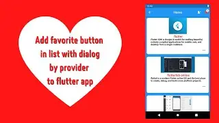 add favorite button to list by provider in flutter app