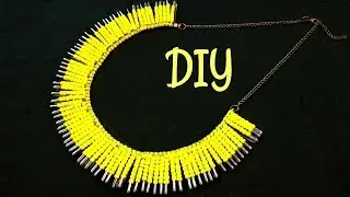 How to Make a Necklace from Safety Pins | DIY Statement Necklace