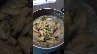 Pabda fish stew with potatoes and eggplant. #food #cooking #pabda_fish #shorts