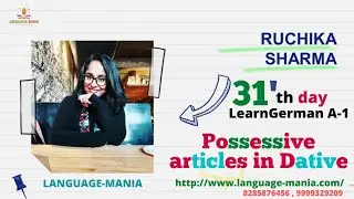 31'th_Day || Possessive articles in Dative || LearnGerman A - 1 || Languagemania